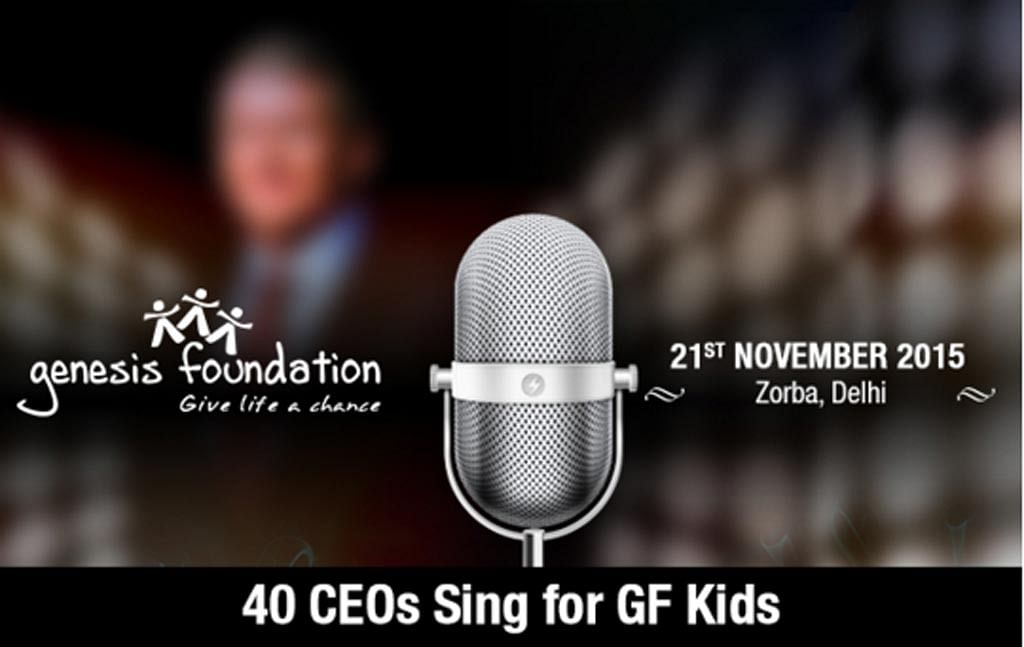 The CEOs of forty companies will sing for a cause at the Genesis Foundation fundraiser.