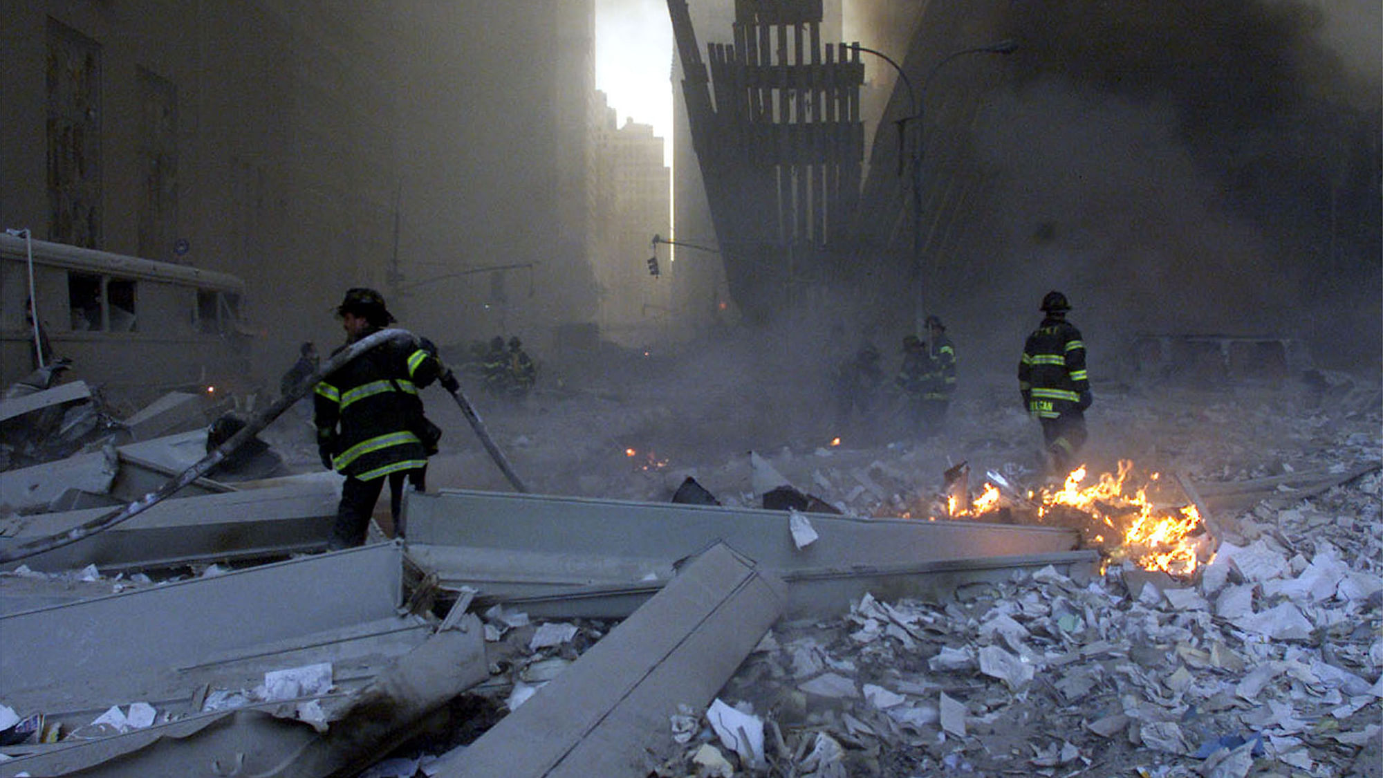 The WTC attacks were unprecedented in the history of civil
aviation, security experts said. (Photo: Reuters) &nbsp; &nbsp;  &nbsp;
