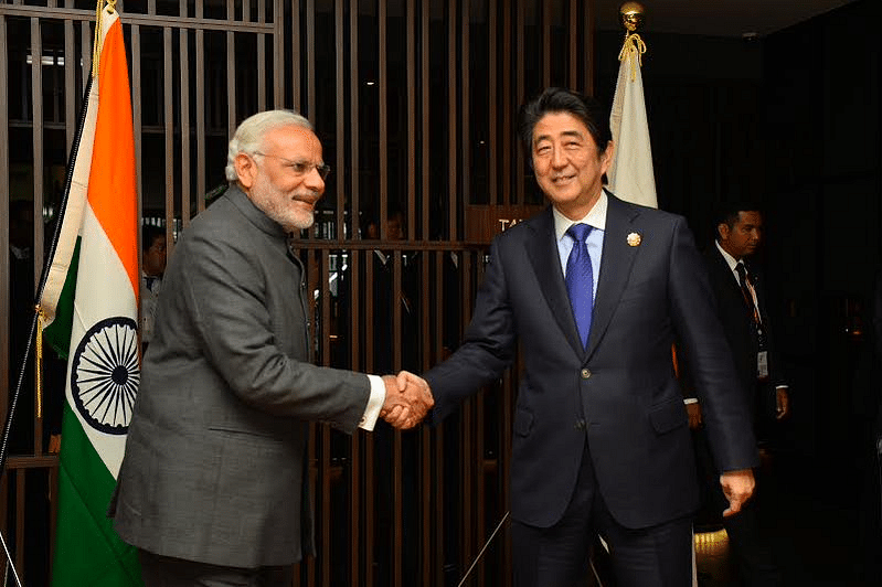 The Indian tricolour was placed upside down when PM Modi met Japanese PM Shinzo Abe in Malaysia. 