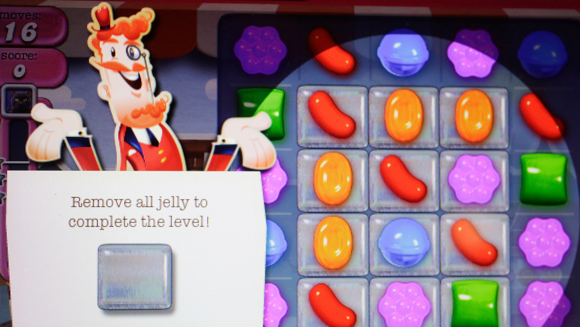 Screen grab from the online game “Candy Crush Saga”. (Photo: AP)
