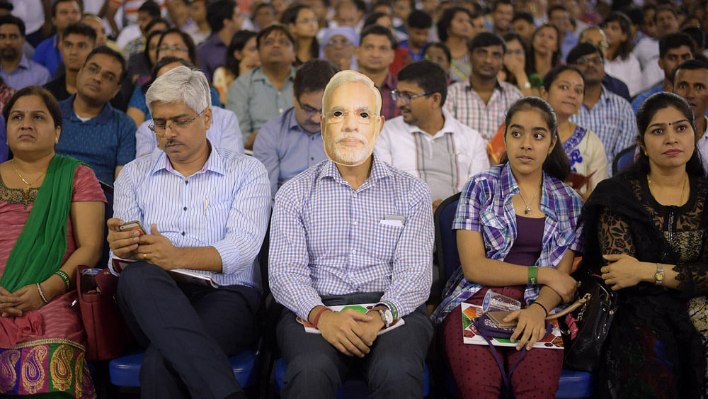 NRIs’ support for  Narendra Modi comes at a time when there is significant domestic disquiet,  writes Ronojoy Sen.