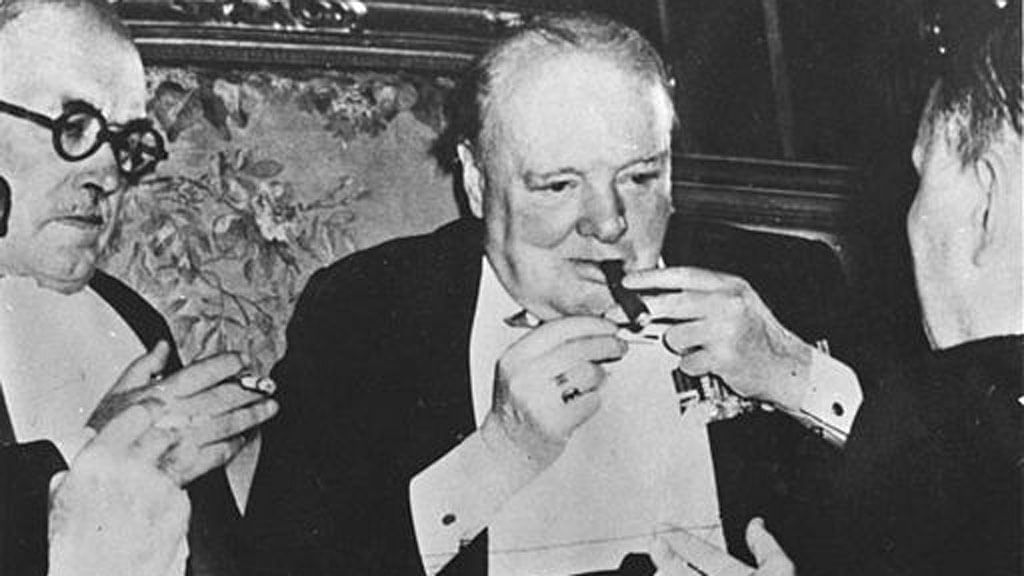 A file photo of Sir Winston Churchill.
