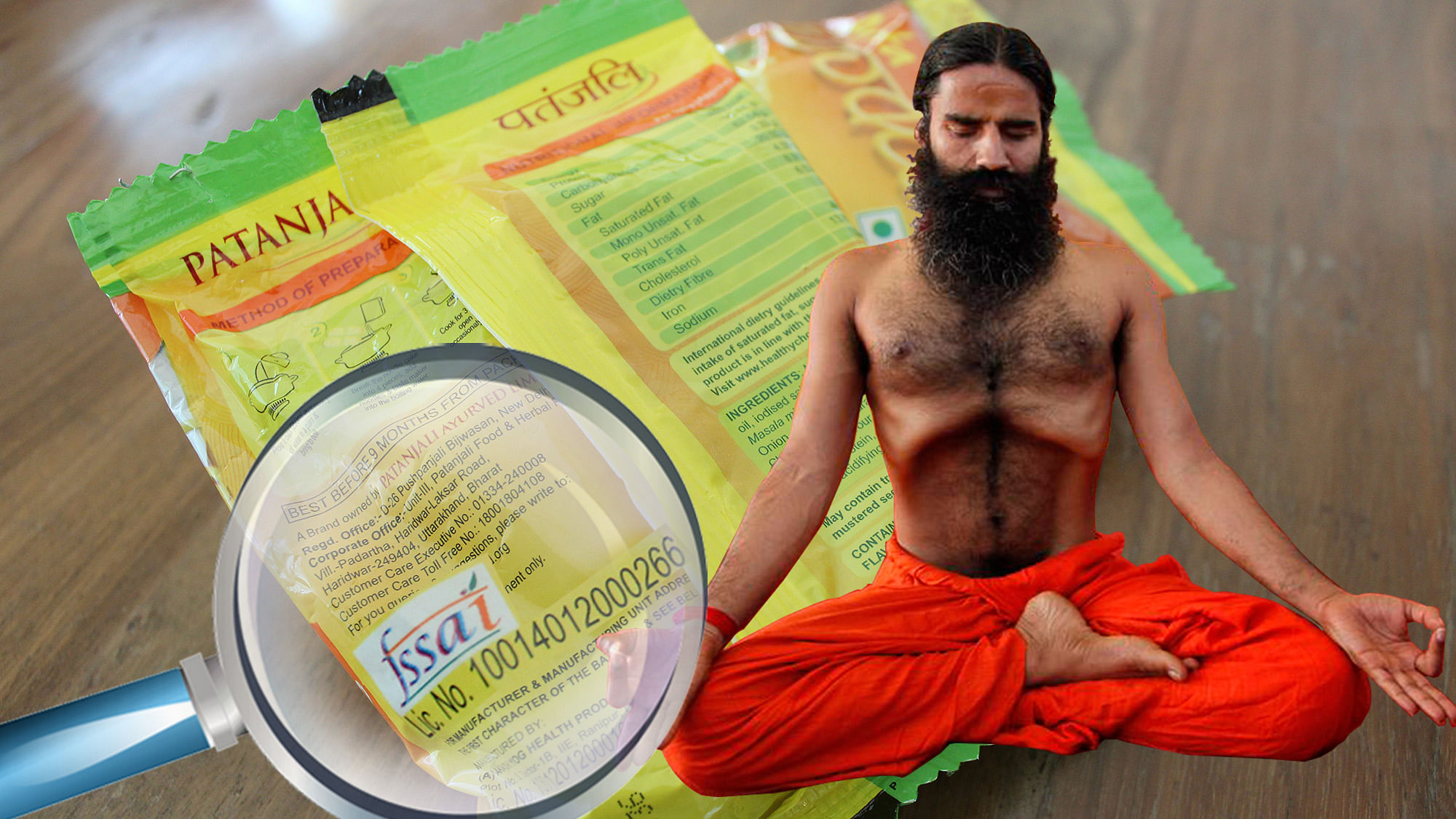 Baba Ramdev’s Patanjali has also been under the FSSAI scanner a number of times.(Photo: Aaqib Raza Khan/<b>The Quint</b>)