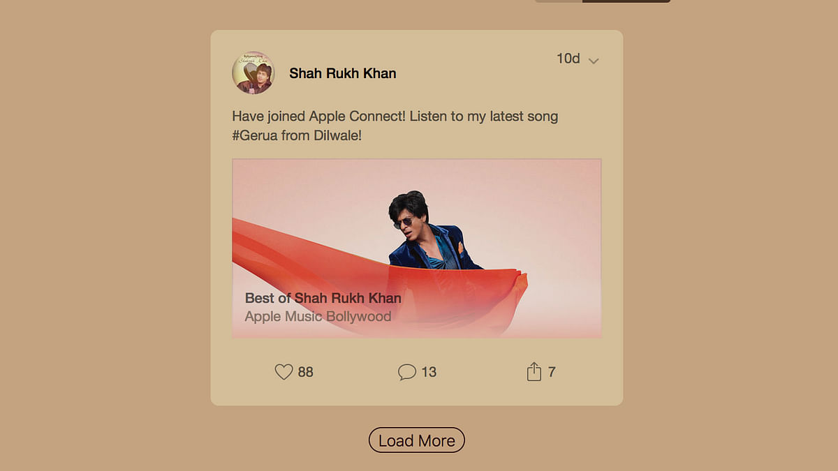 Now you can get all Shah Rukh Khan songs on Apple Music.