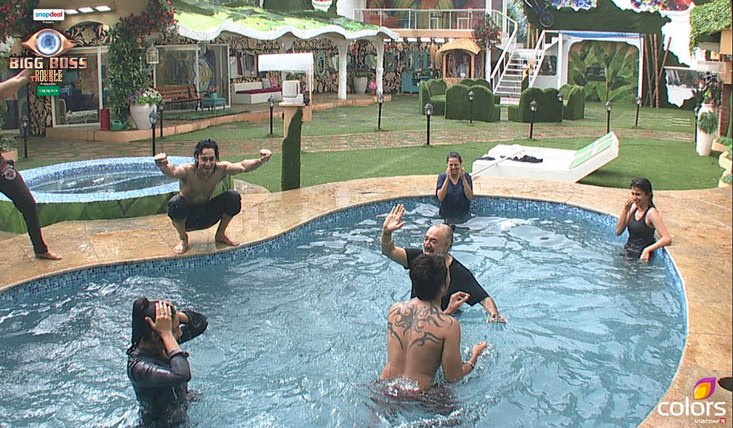 <i>Bigg Boss</i> housemates enjoying the November rain