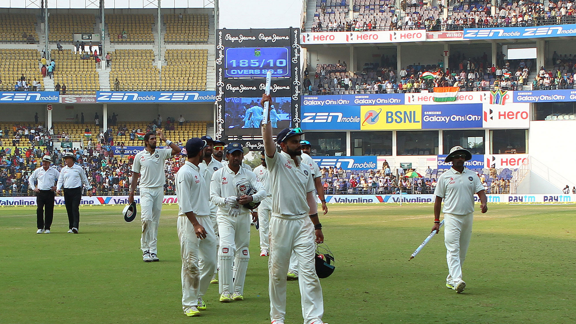 India win the third Test by 124 runs against S Africa. (Photo Courtesy: Ron Gaunt/BCCI/SPORTZPICS)