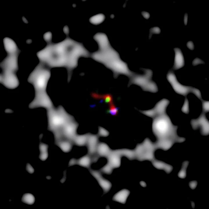 Greyscale image generated from sub-millimeter data, published in Isella et al. 2014.(Photo Courtesy: Stephanie Sallum)