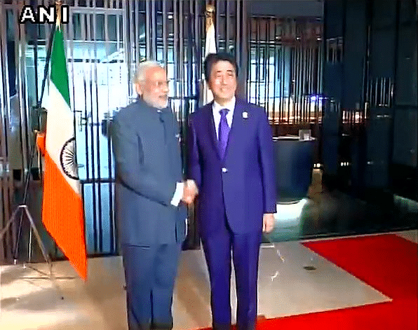 The Indian tricolour was placed upside down when PM Modi met Japanese PM Shinzo Abe in Malaysia. 