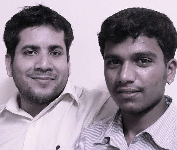 Sourav Mishra (left) with saviour angel Kishor Pujari. (Photo: Sourav Mishra)