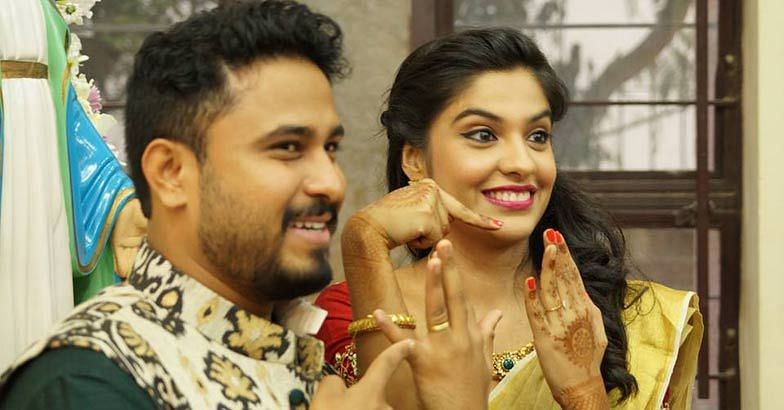 Stand-up comic Abish Mathew gets engaged to Malayalam actress Archana Kavi