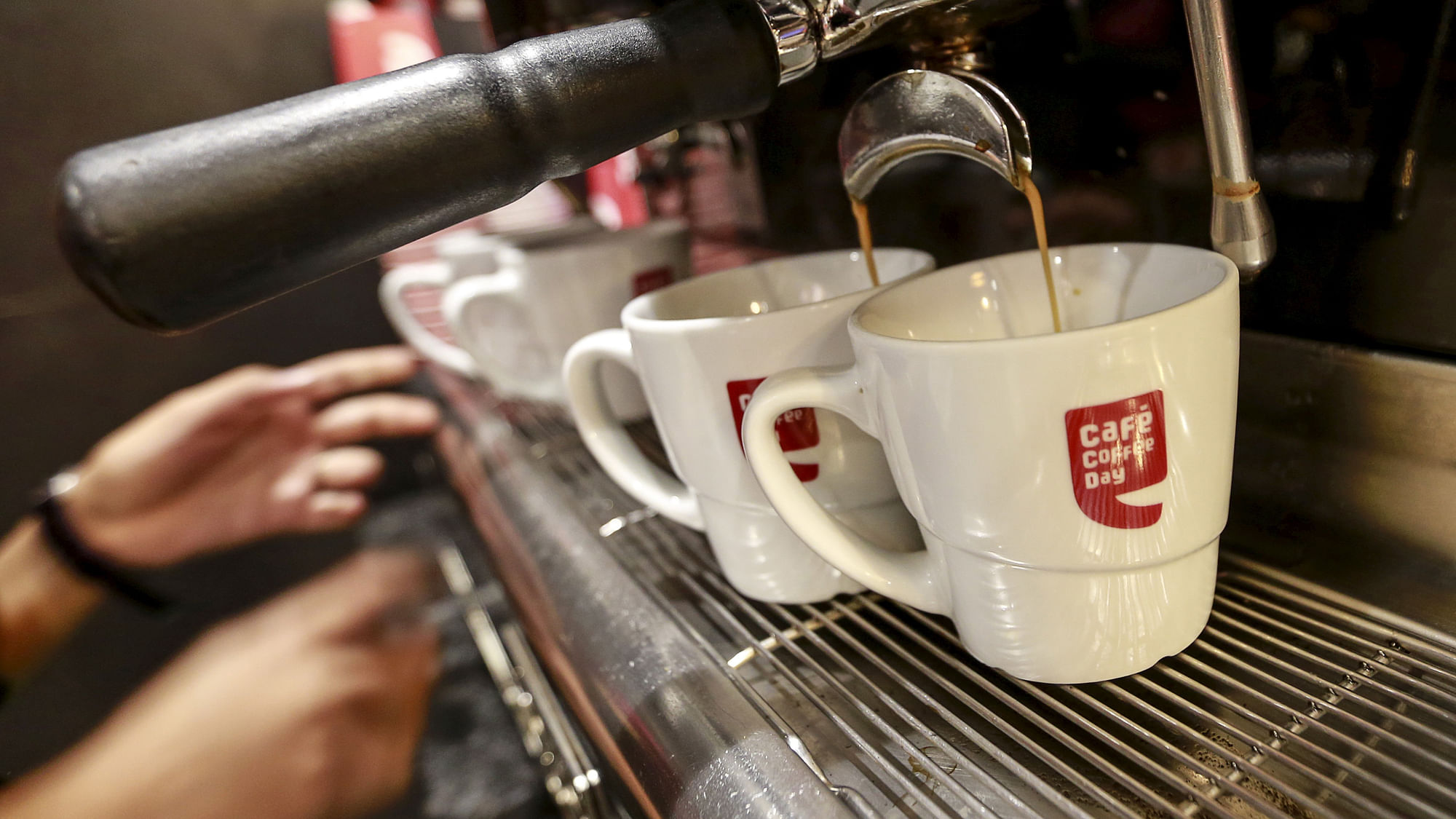 Coffee being prepared at a Cafe Coffee Day outlet in Mumbai.&nbsp;