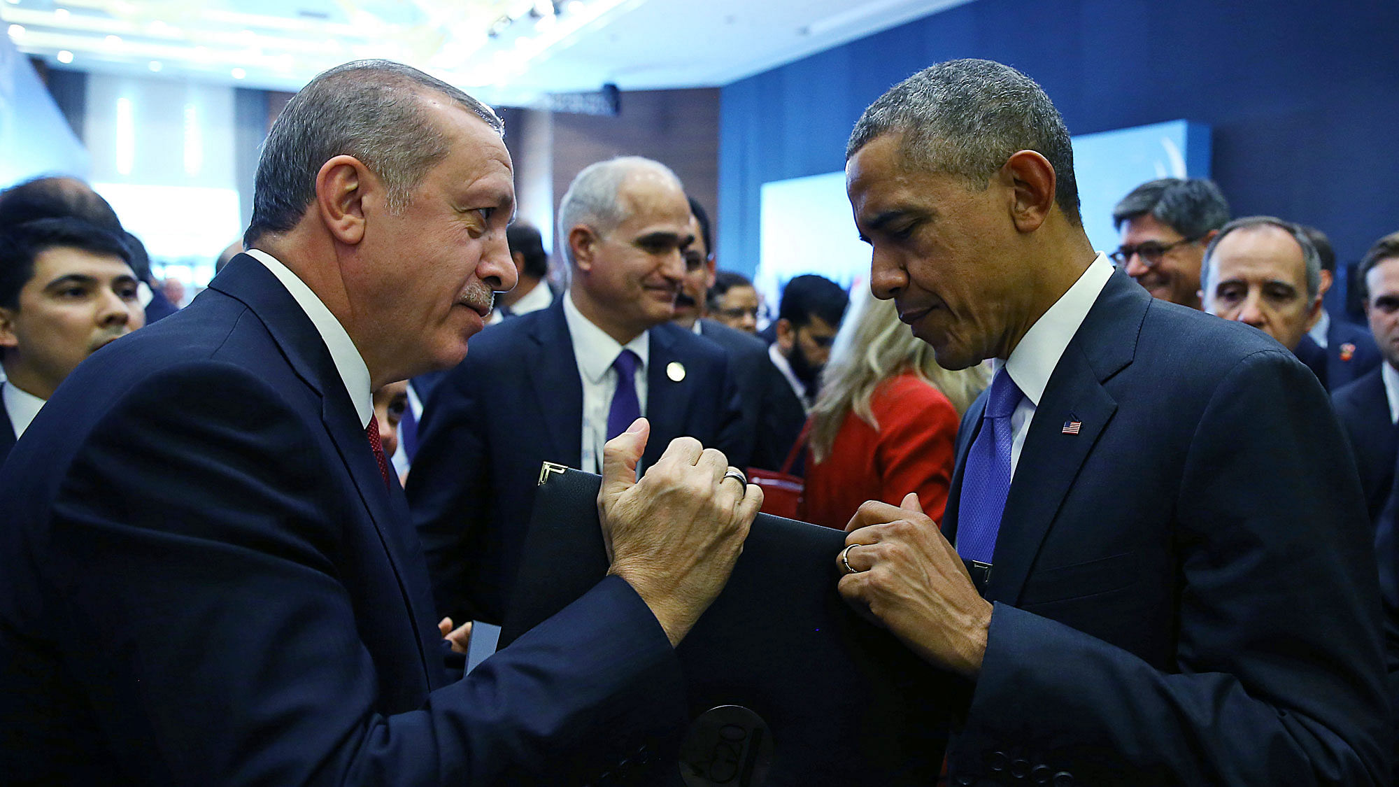 Turkish President Recep Tayyip Erdogan with US President Barack Obama at the G20 Summit in Turkey. (Photo: AP)