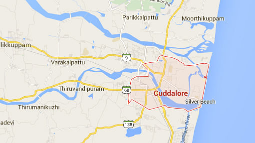 Cuddalore, the worst affected district in Tmail Nadu (Courtesy: Google Maps)