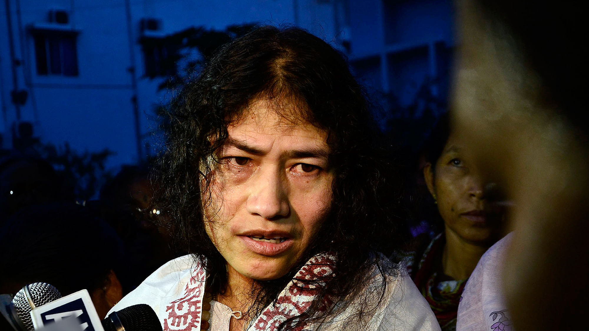 Irom Sharmila, the face of anti-AFSPA crusade, speaks to the media in Delhi. (Photo : Reuters)