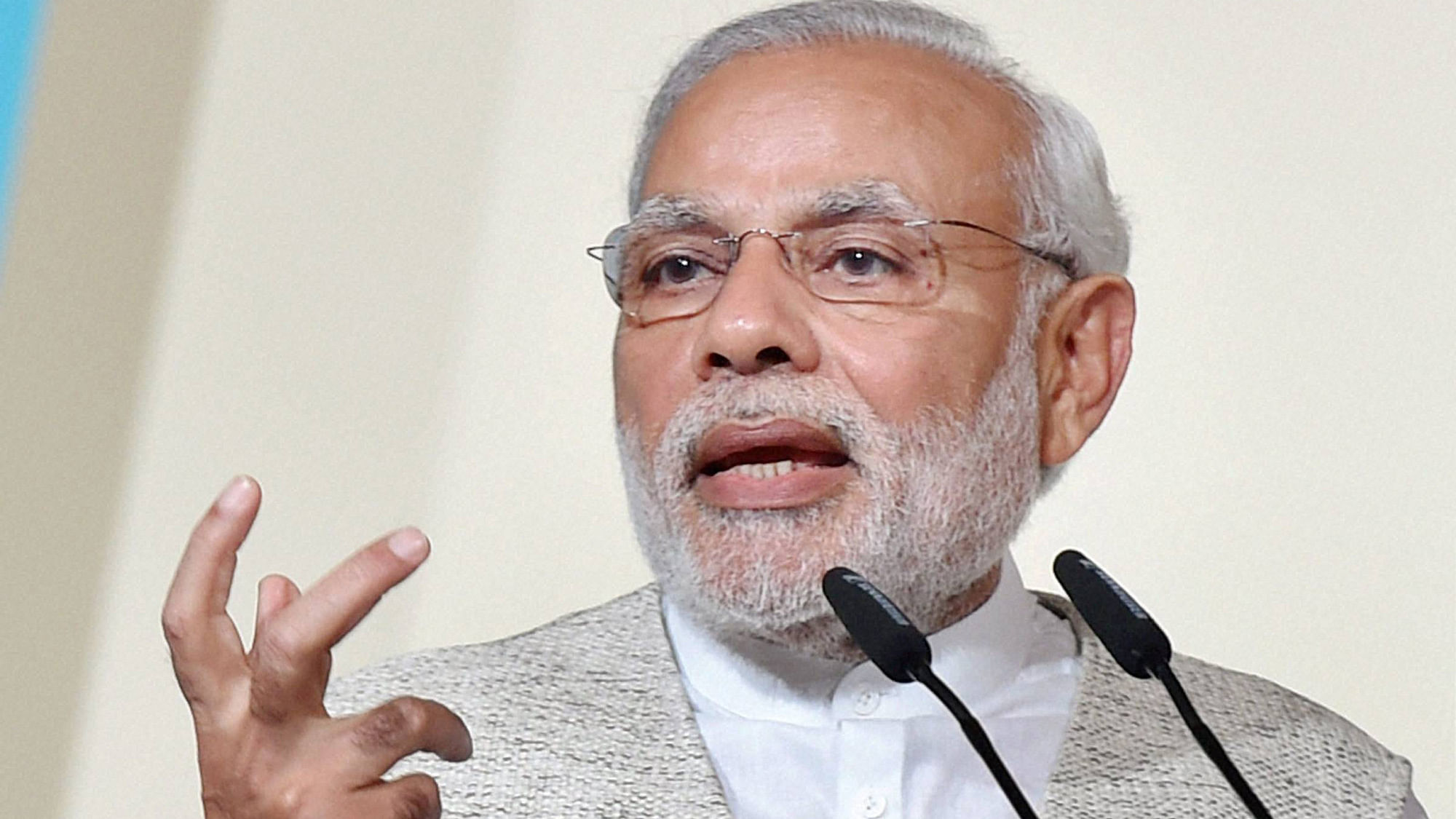 Prime Minister Narendra Modi speaks at the 37th Singapore Lecture in Singapore on Monday. (Photo: PTI) 