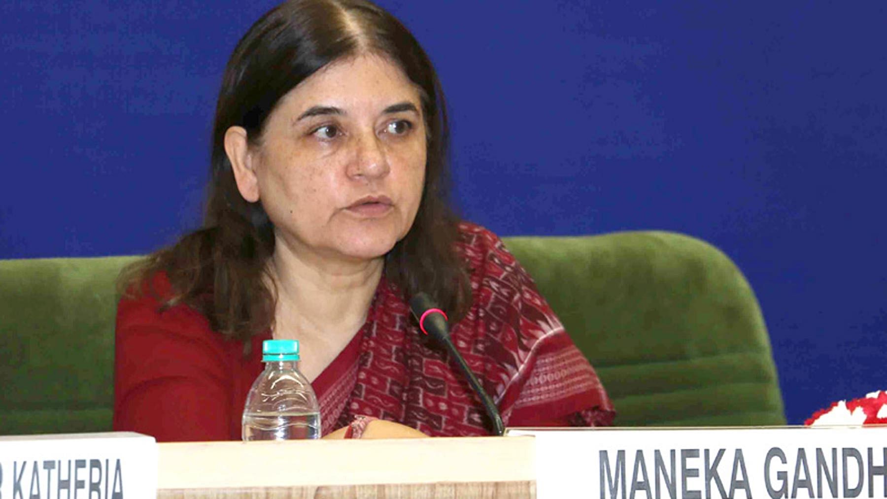 File photo of Union Minister of Women and Child Development Maneka Gandhi. (Photo: <a href="http://pib.nic.in/newsite/photoright.aspx?phid=68711">PIB</a>)