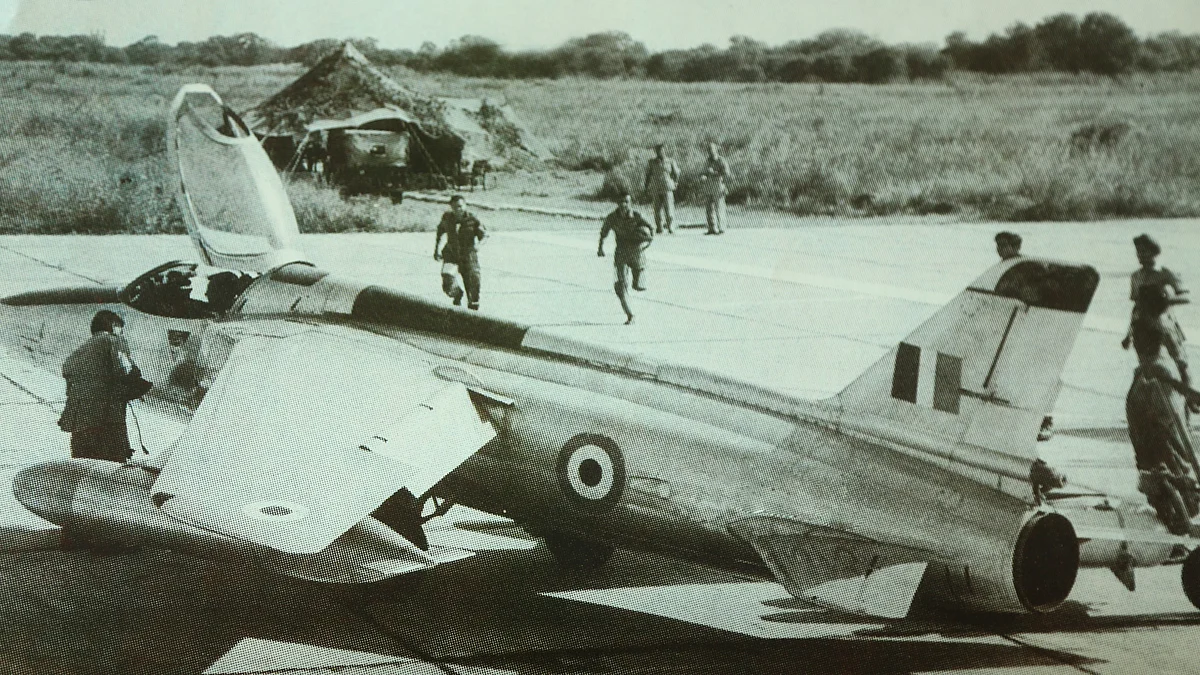 IAF pilots scrambling towards their Gnats during the 1965 Indo-Pak war.