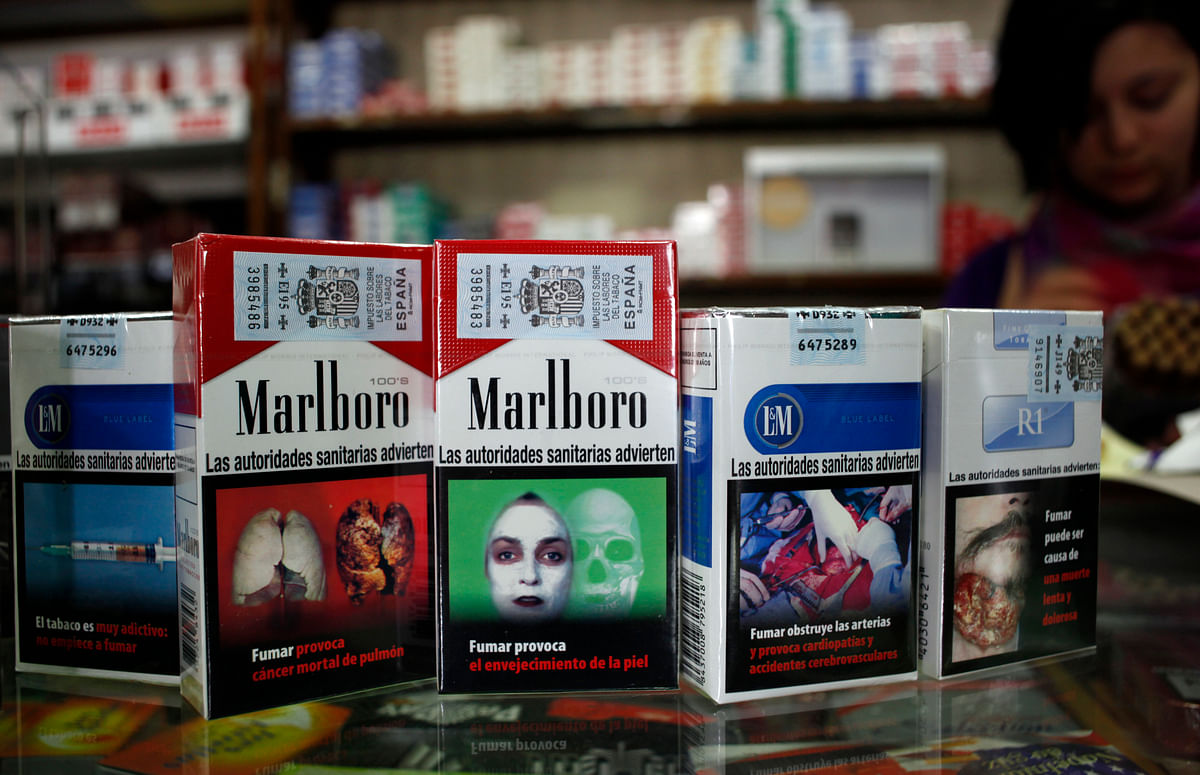  Pictorial warnings on packages of tobacco products will occupy 85 percent of the print space from 1 April 2016.  