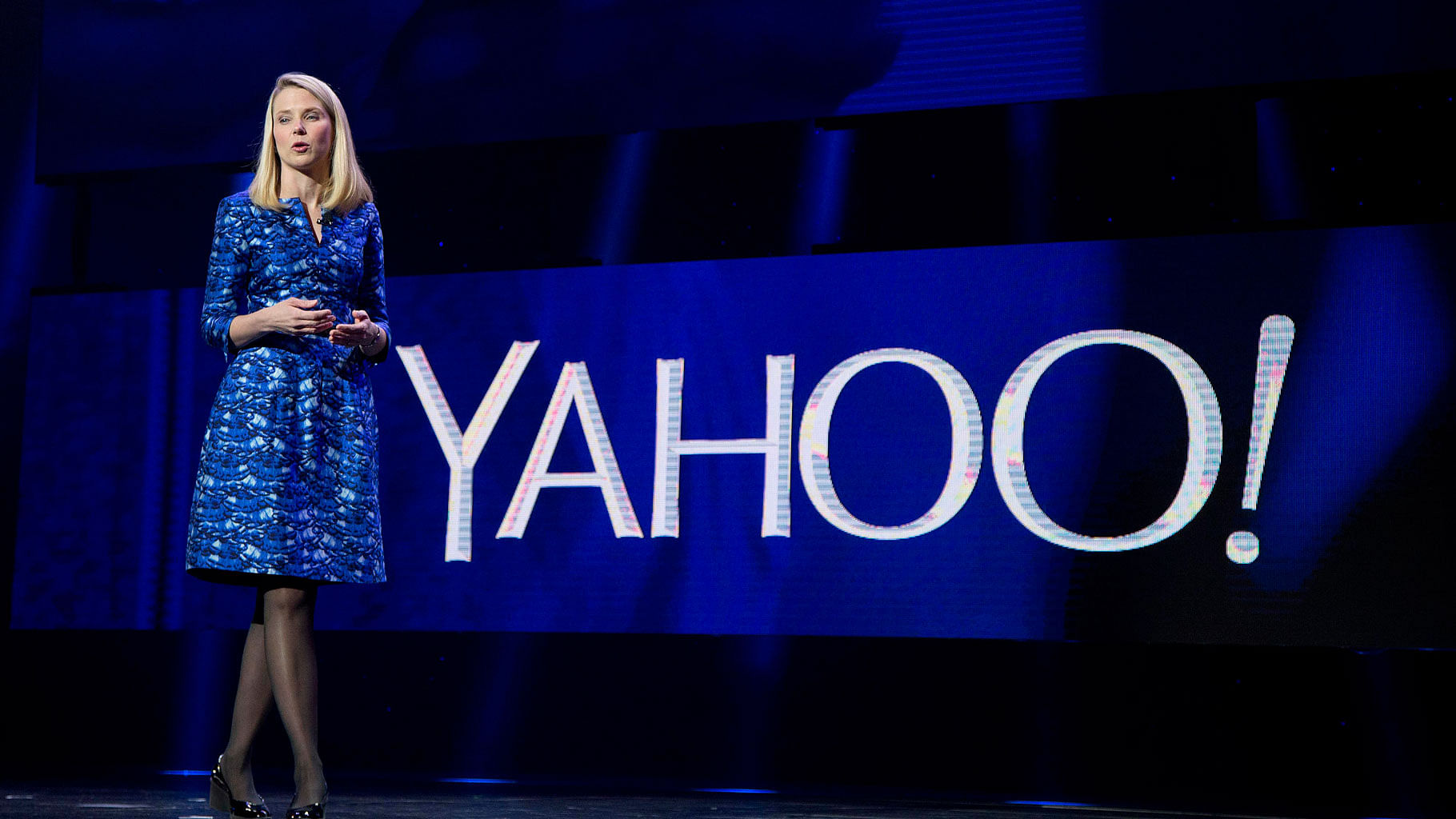 File photo of Yahoo President and CEO Marissa Mayer at the International Consumer Electronics Show in Las Vegas. (Photo: AP)