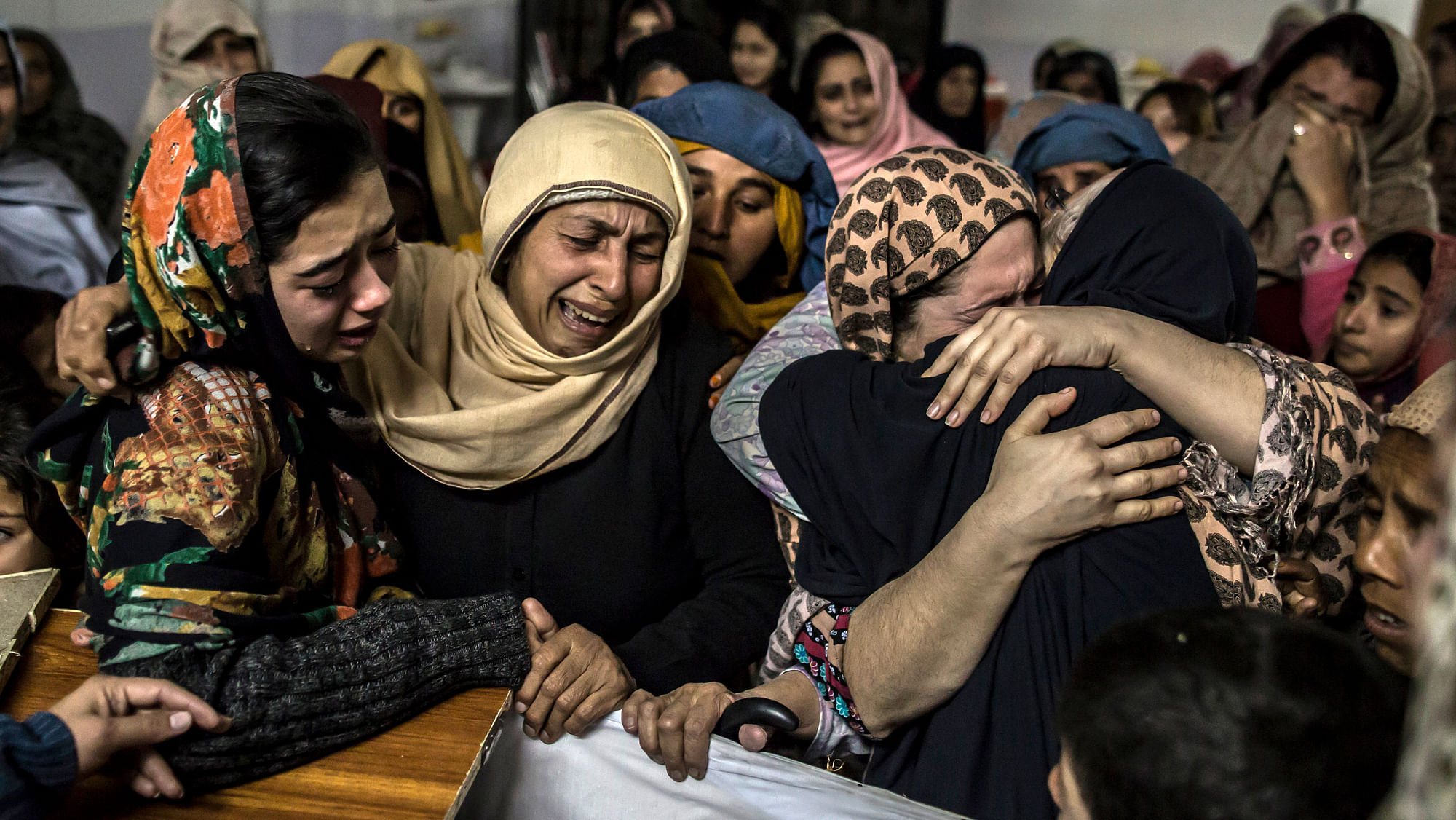 Women mourn their relative Mohammed Ali Khan, 15, a student who was killed during an attack by Taliban gunmen on the Army Public School, at his house in Peshawar onDecember 16, 2014. (Photo: Reuters)