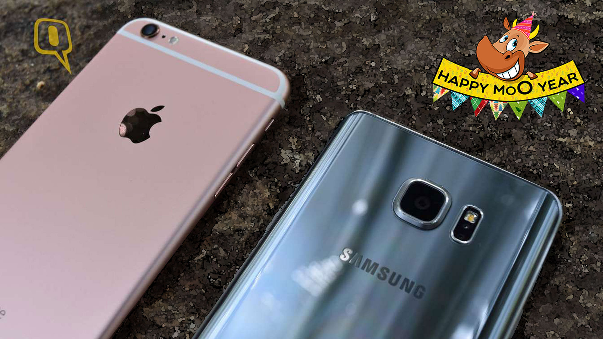 (Left) Apple iPhone 6s Plus and (right) Samsung Galaxy Note 5. (Photo: <b>The Quint</b>)  &nbsp;