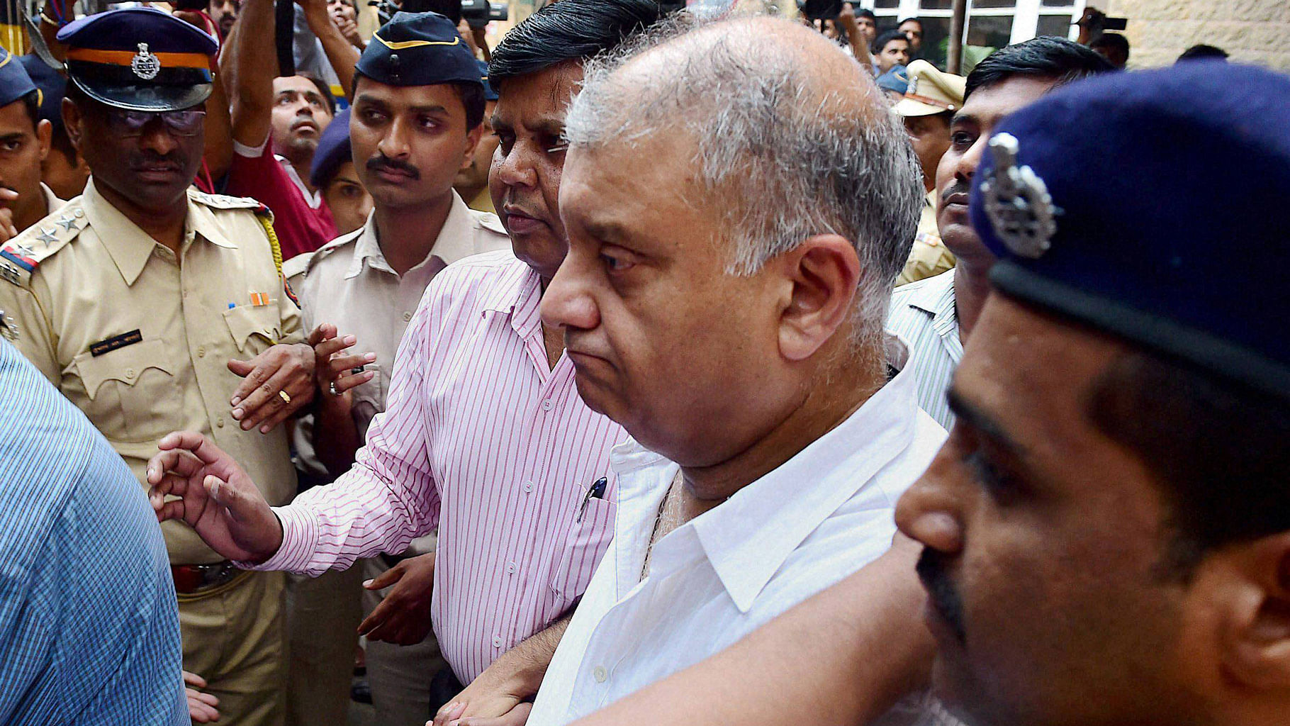 Peter Mukerjea being produced by the CBI at the Esplanade court in Mumbai, November 26, 2015. (Photo: PTI)