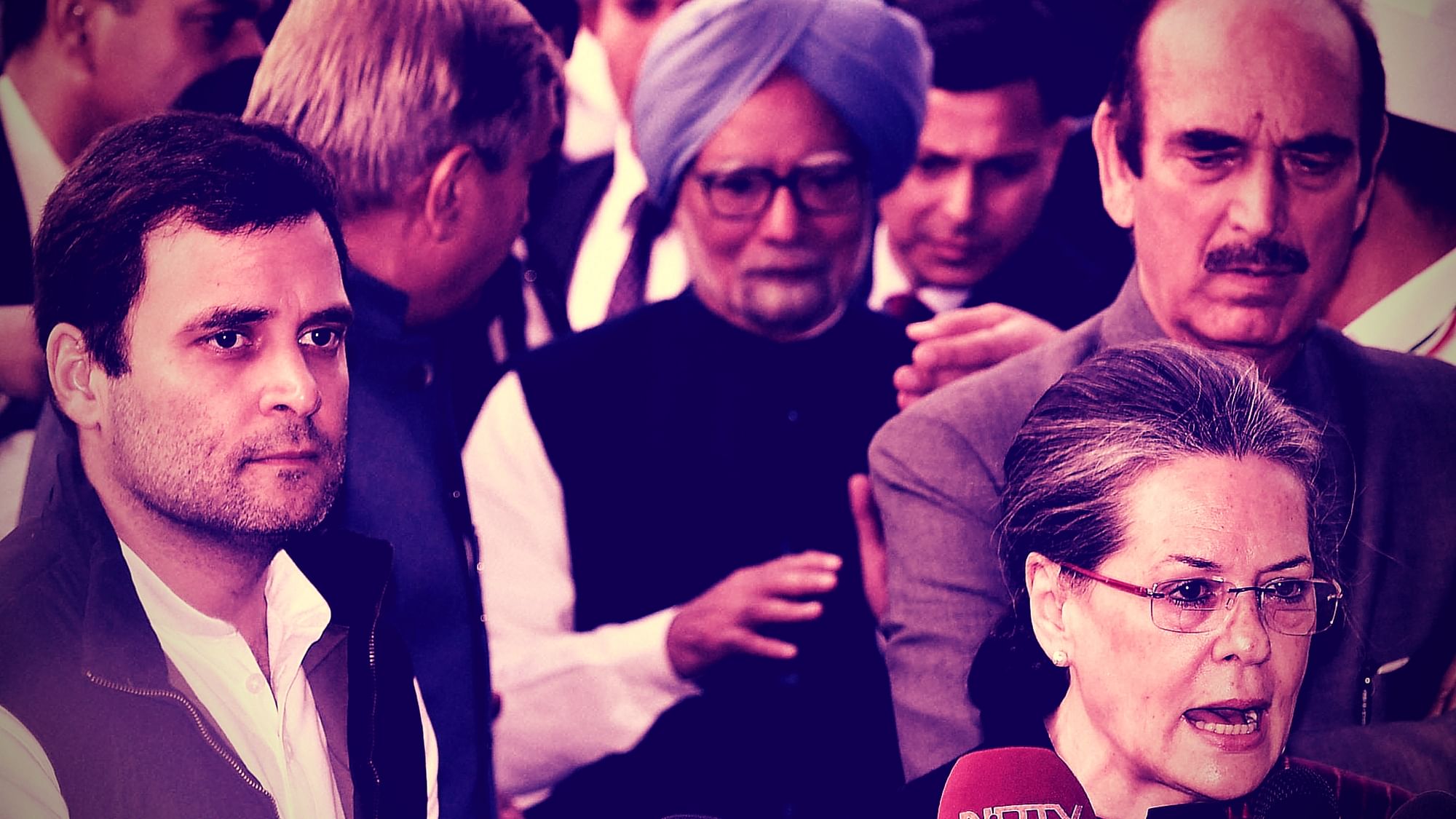 It’s unprecedented that former Prime Minister Manmohan Singh stood surety for Sonia Gandhi, who along with the other accused would face marathon proceedings from February 20, 2016. (Photo: PTI/Altered by The Quint)