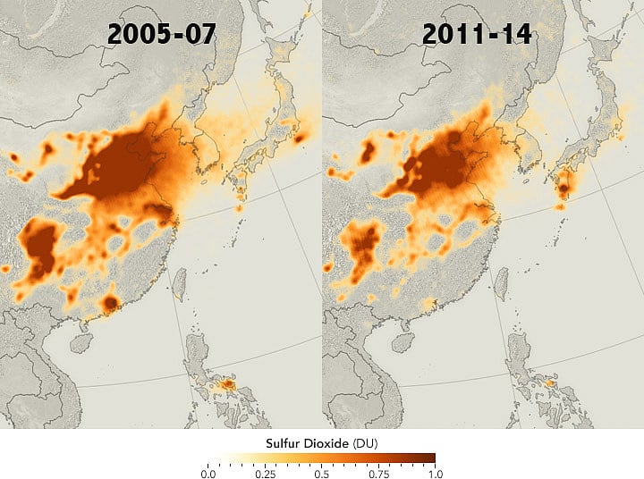China Sees a Drop, India a Rise in Sulphur Dioxide Emissions