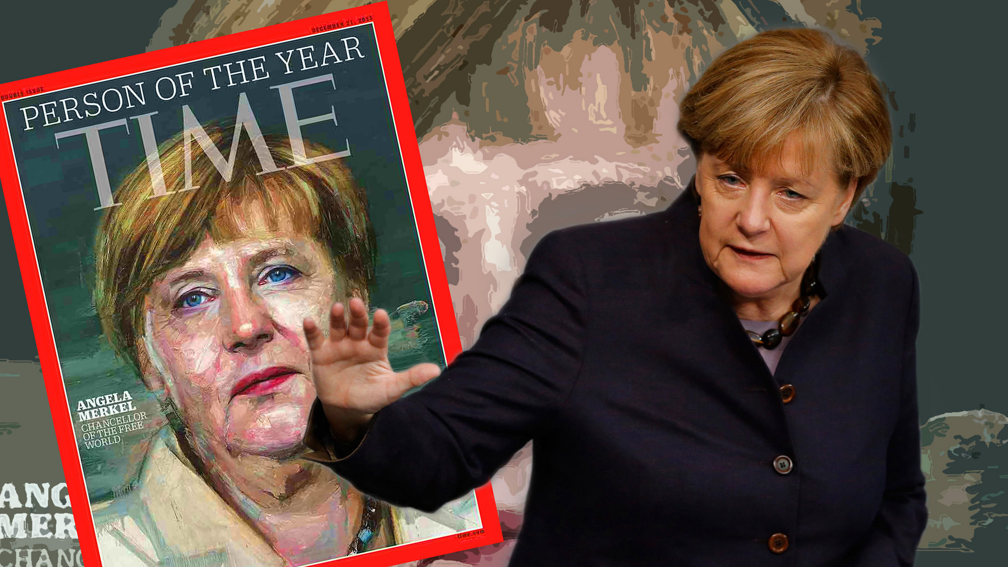 TIME’s 2015 Person of the Year, German Chancellor Angela Merkel. (Photo: <b>The Quint)</b>