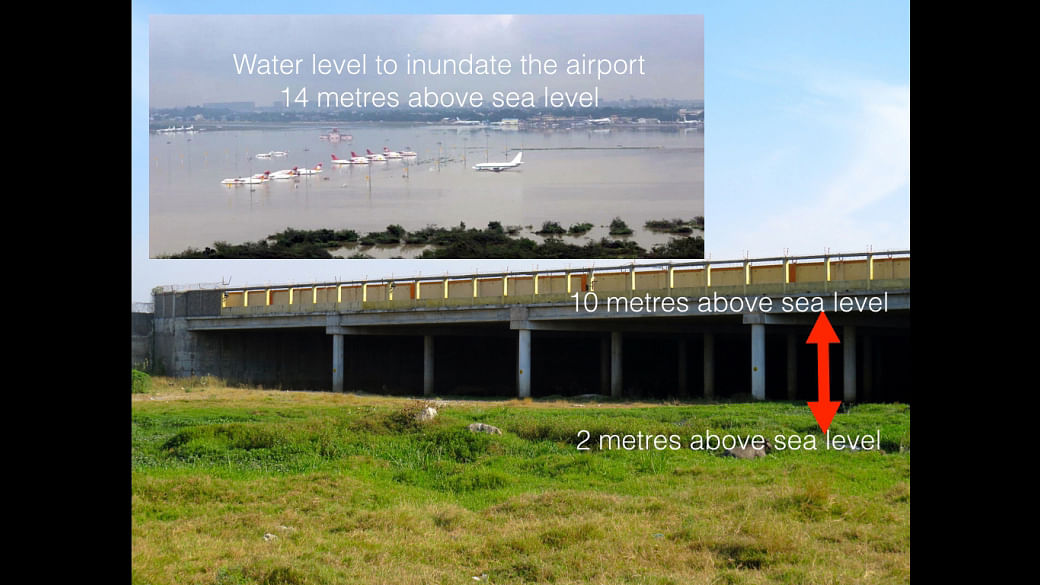 The reason behind the Chennai airport getting submerged during the floods.