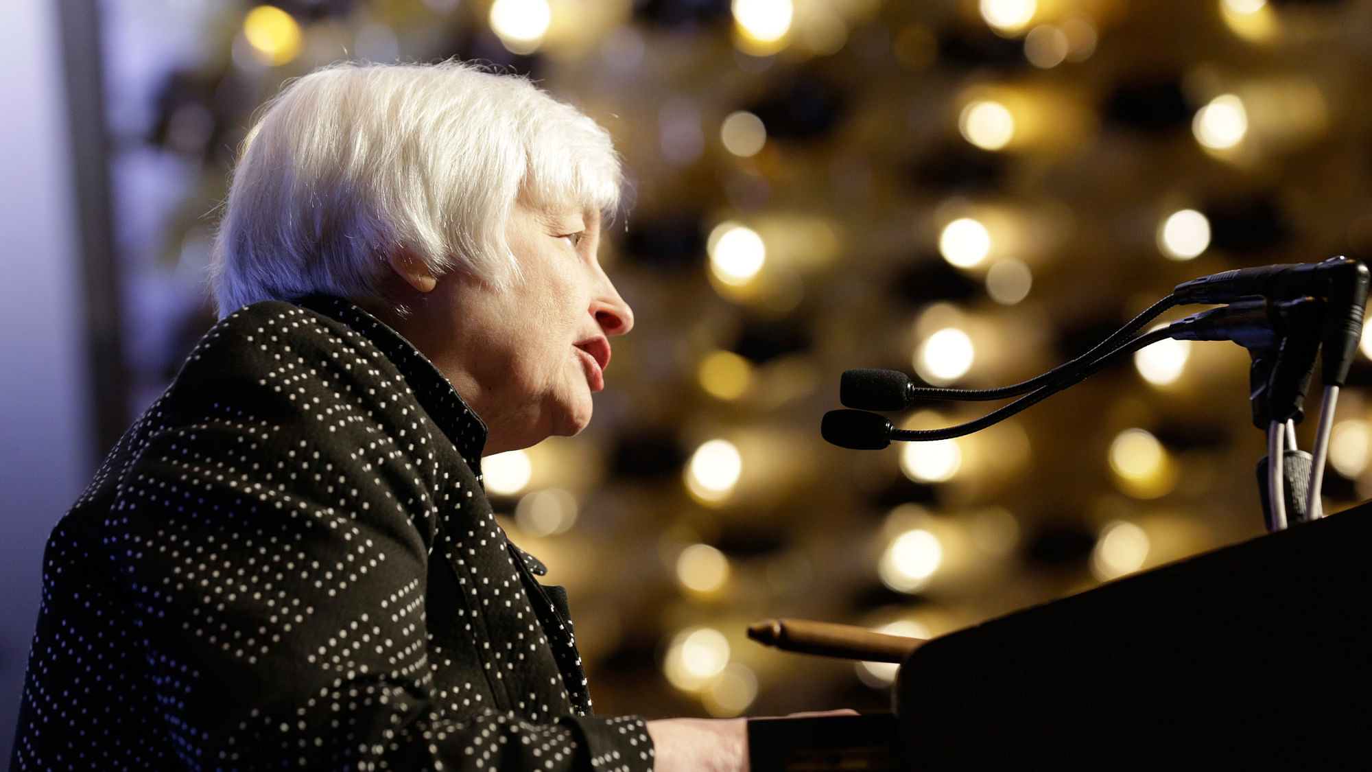 US Federal Reserve Chair Janet Yellen addresses the Economic Club of Washington in Washington on December 2. (Photo: Reuters)