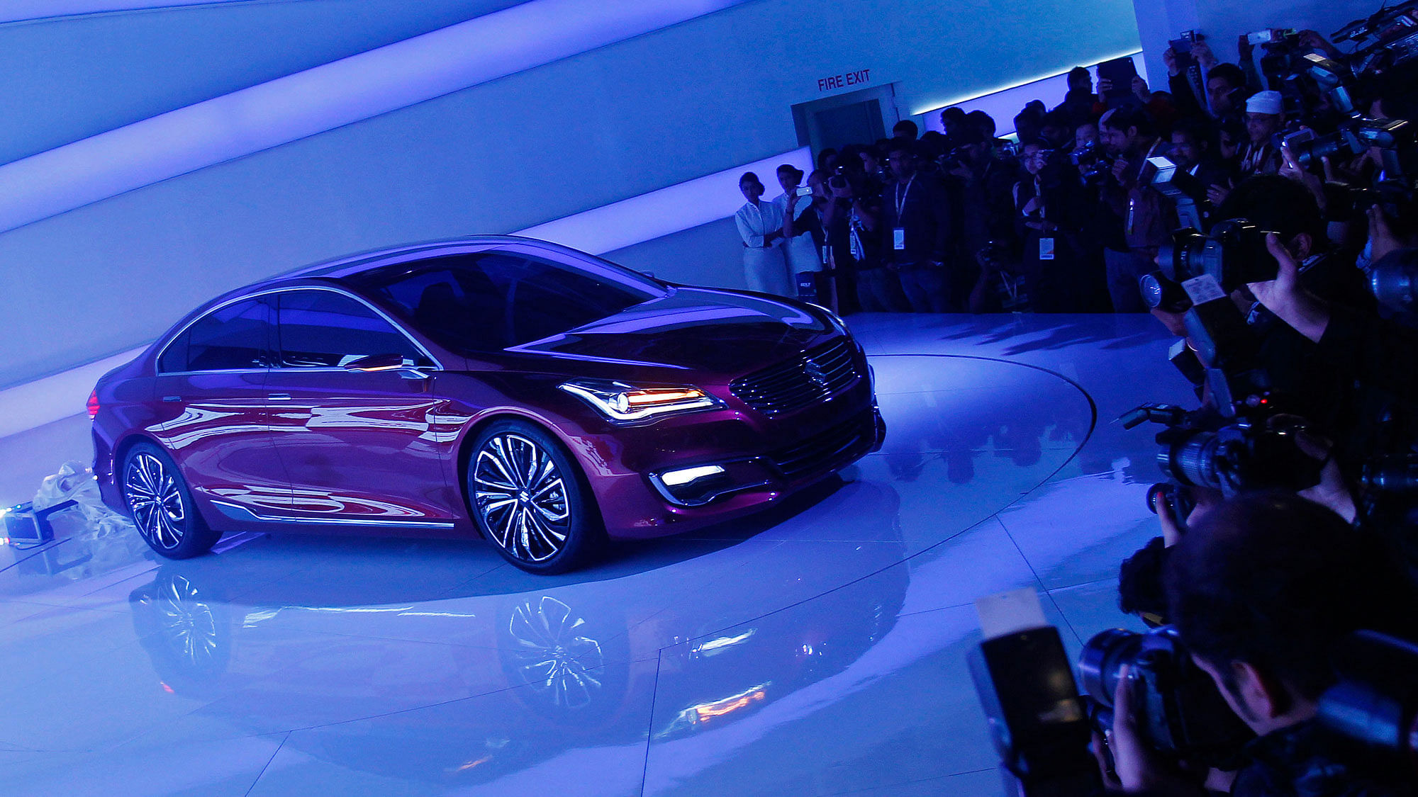 Maruti Suzuki’s Ciaz Concept car on  display at the 2014 Indian Auto Expo. (Photo: Reuters)
