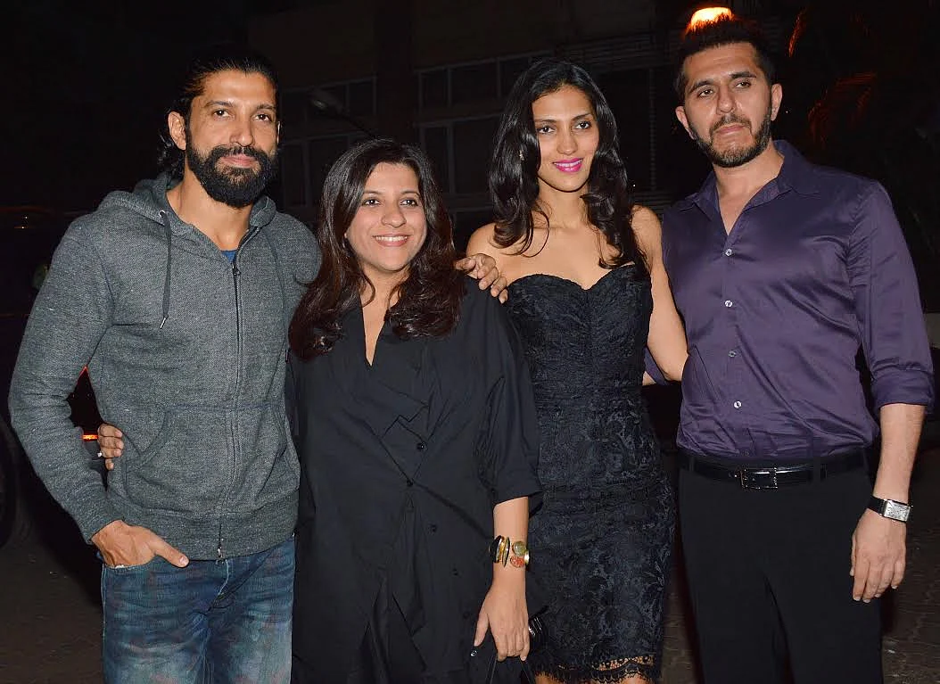 Farhan Akhtar attended the party with sister Zoya Akhtar and friend Ritesh Sidhwani (Photo: Yogen Shah)