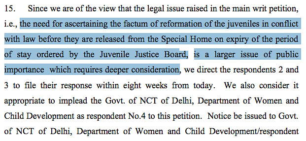 What the Delhi HC judgement said while refusing to stay former juvenile’s release in December 16 2012 gangrape case.