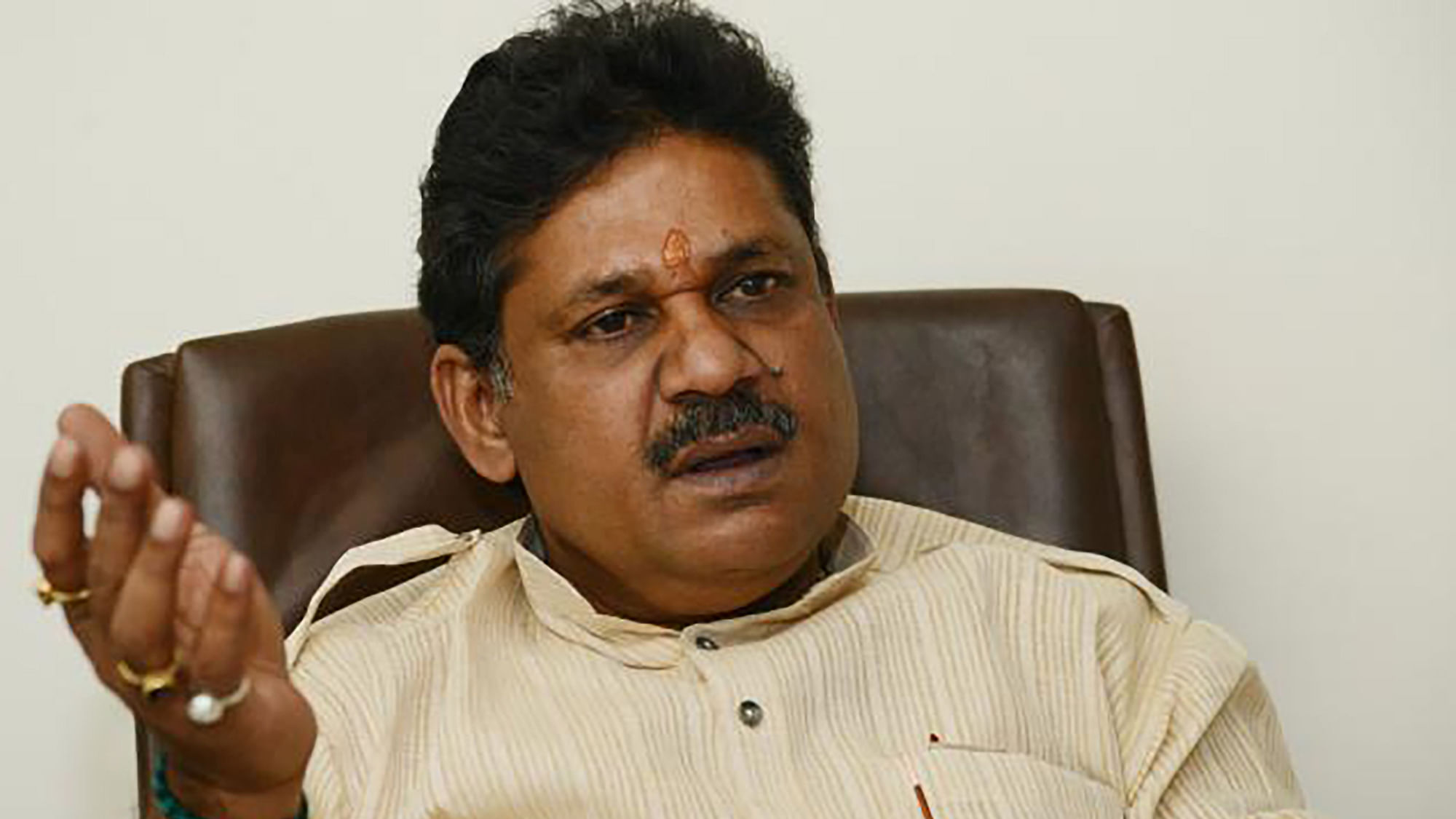 Former cricketer and BJP member Kirti Azad at a press conference against DDCA on 20 December 2015. (Photo: PTI)