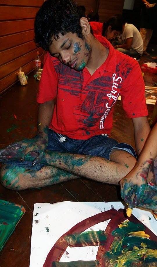 Shravan at an inclusive school in Mumbai. Barring metros, there is an acute scarcity of schools for children with autism spectrum disorders and even mental illnesses&nbsp;(Photo courtesy: Chitra Iyer)