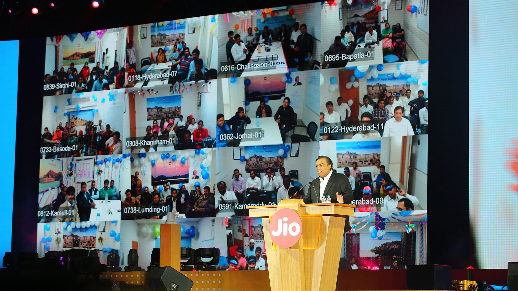  Mukesh Ambani, Chairman &amp; MD, RIL at the Reliance Jio launch. (Photo Courtesy: Reliance)