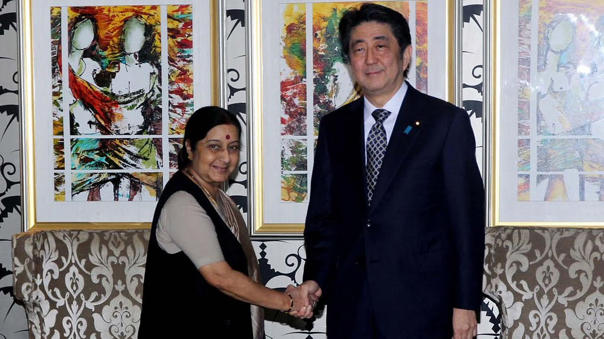 The Japan-India partnership is aimed at counter-balancing China, says a Chinese state-run daily. 