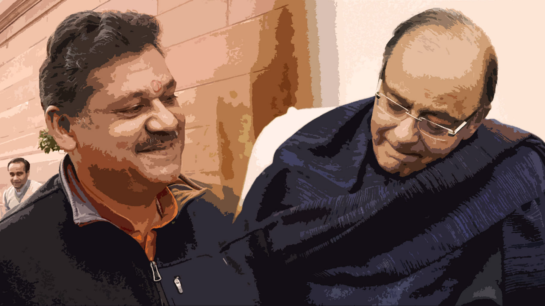 Suspended BJP leader Kirti Azad (left) and Finance Minister Arun Jaitley. (Photo: PTI)