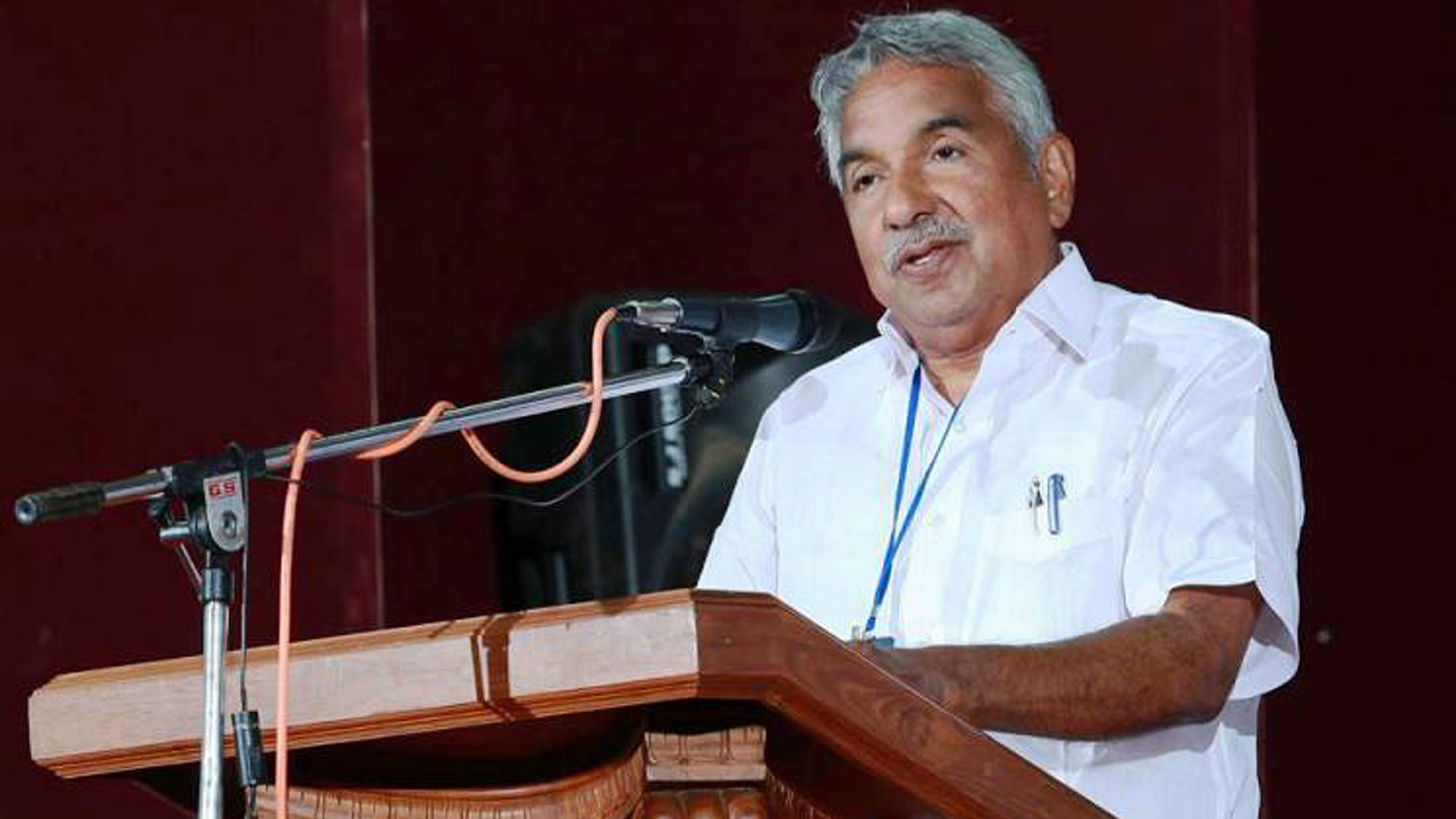 

Kerala CM Oommen Chandy. (Photo Courtesy: The News Minute)