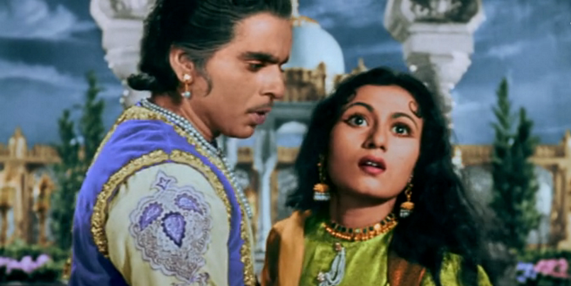 Dilip Kumar with Madhubala in <i>Mughal E Azam.</i>