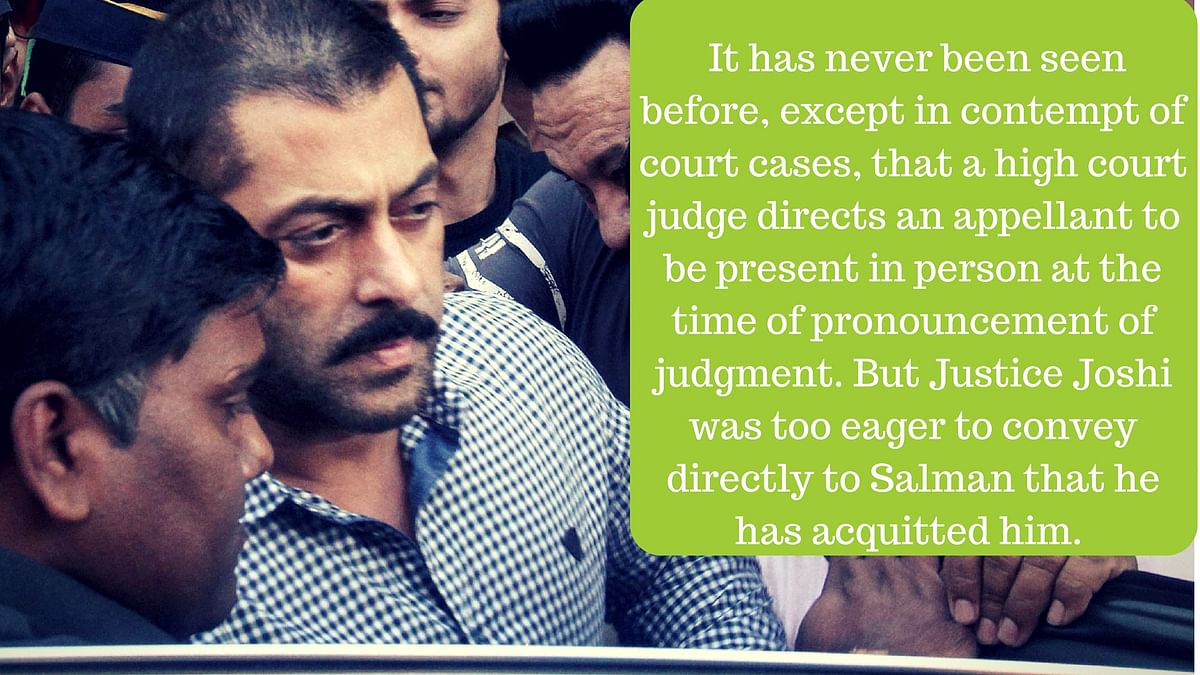 Rakesh Bhatnagar questions the legal basis of the Bombay High Court judgement that acquitted Salman Khan.