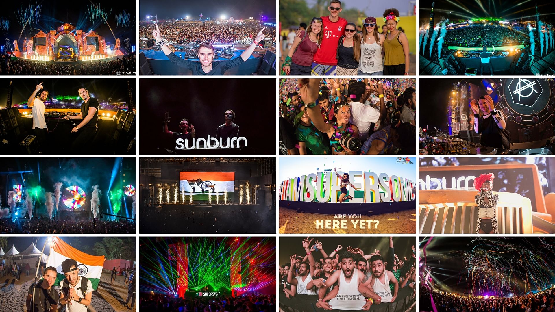 An excerpt of Sunburn and VH1 Supersonic in Goa 2015. (Photo courtesy: <a href="https://www.facebook.com/Vh1Supersonic">VH1 Supersonic</a> and <a href="https://www.facebook.com/SunburnFestival">Sunburn</a>/Altered by <b>The Quint</b>)