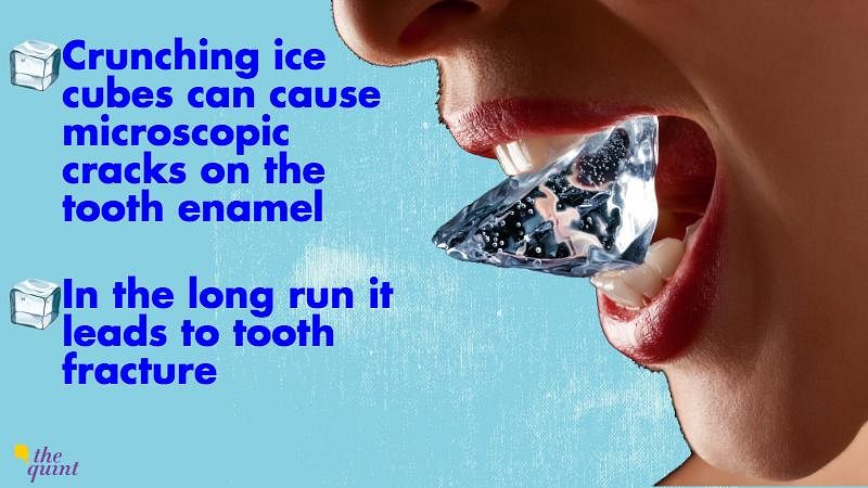 Do you chew the ice at the bottom of the glass? Do you know how bad  it is for you? 
