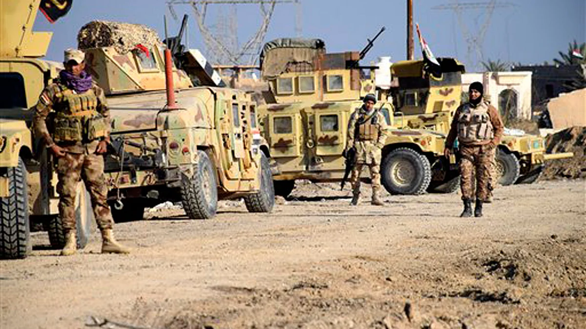 Iraqi soldiers during their advance in Ramadi. (Photo: AP)