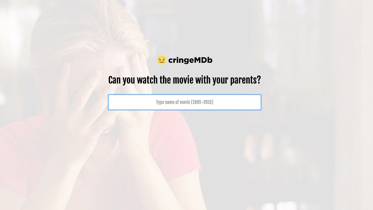 Finally a website that warns you whether you should watch a film with your parents.