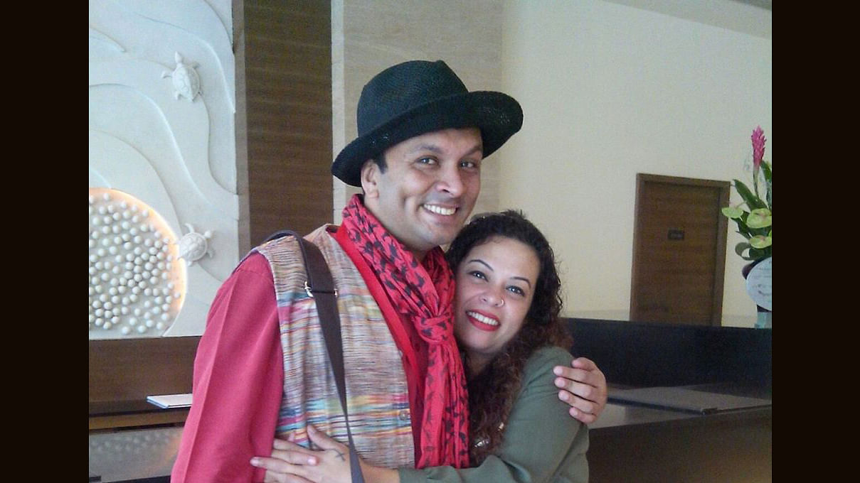 Harish Iyer with Suzette Jordan (Photo courtesy: Facebook/HarishIyer)