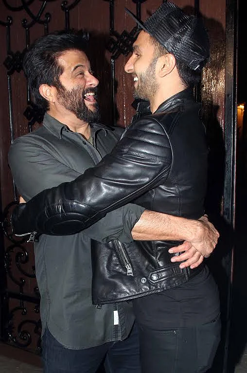 Ranveer the mad hatter having a moment with Anil (Photo: Yogen Shah)