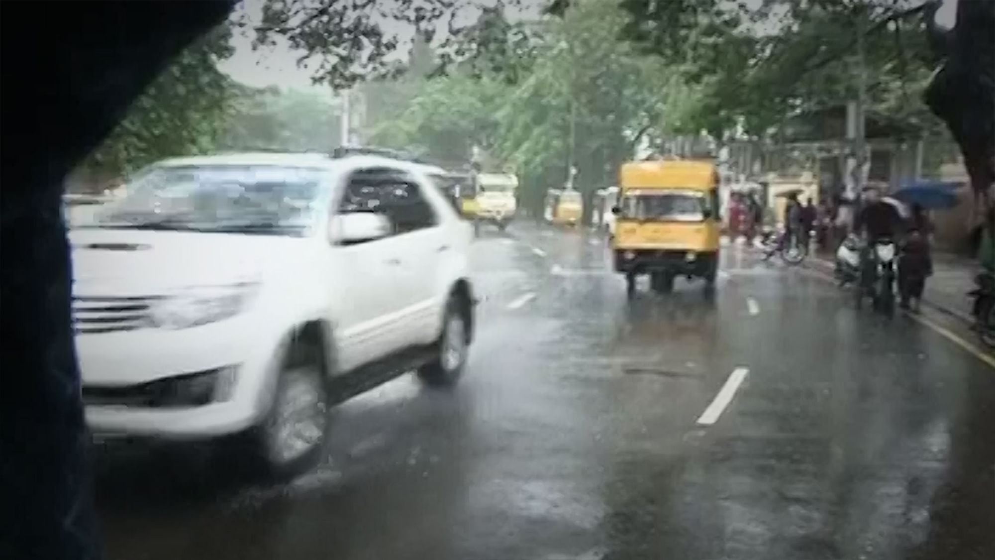 Heavy rains left several parts of Tamil Nadu inundated. (Photo: ANI screengrab)