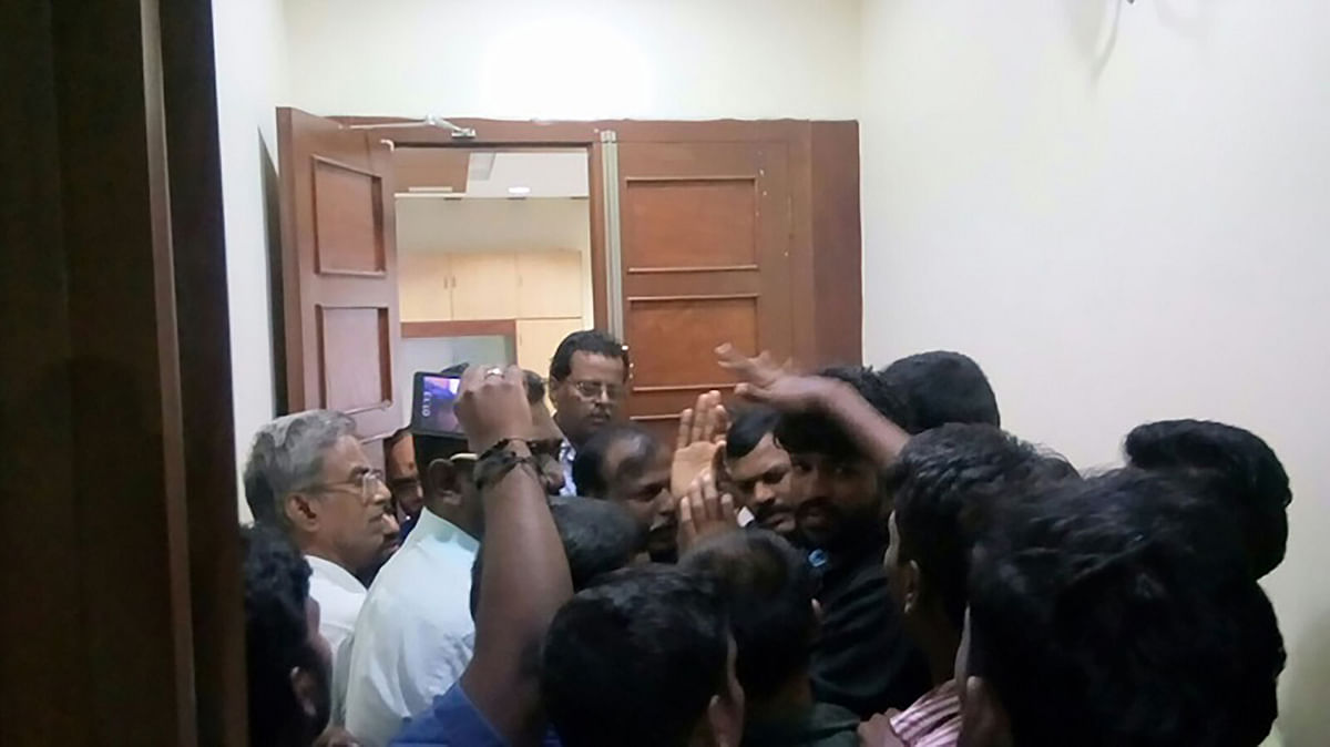 Student at the political science department, Madras University, alleged physical assault by  non-teaching staff.